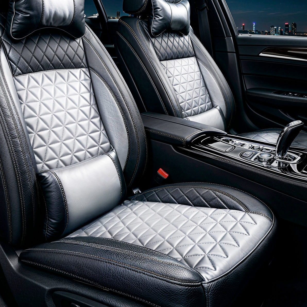 Diamond Quilted Pattern White