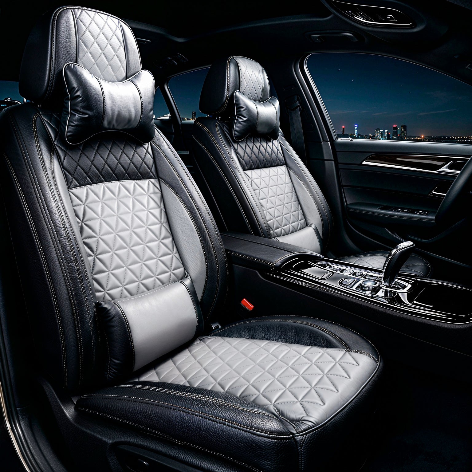 Diamond Quilted Pattern White