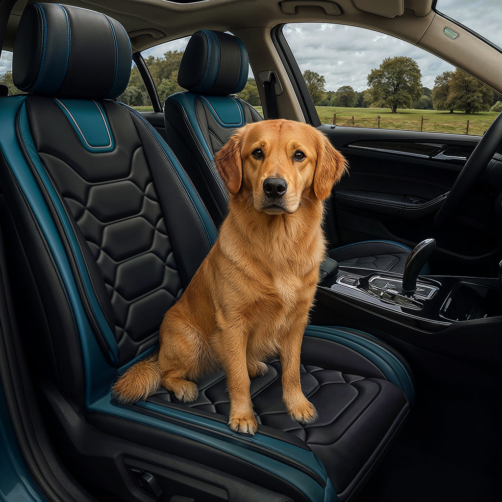 Hexagonal Quilting - Water Proof Blue