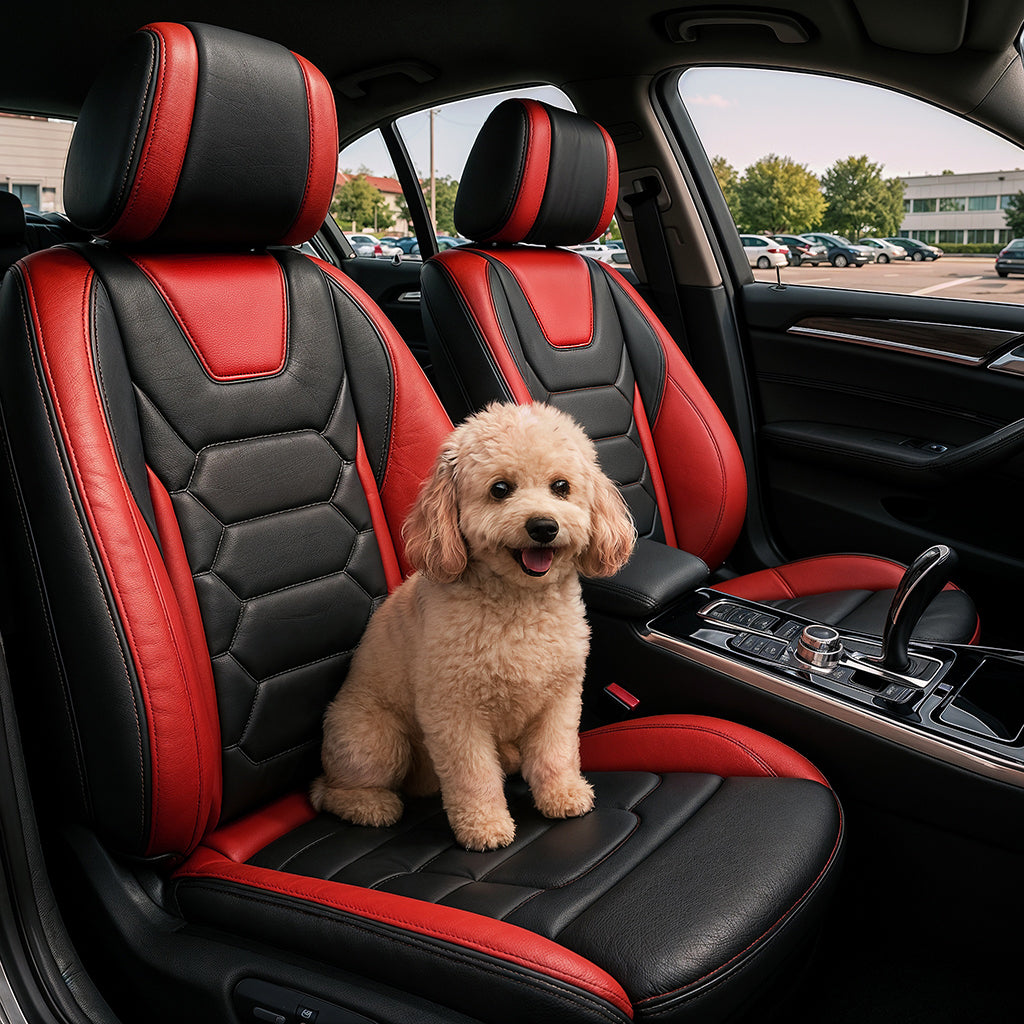 Hexagonal Quilting - Water Proof Red