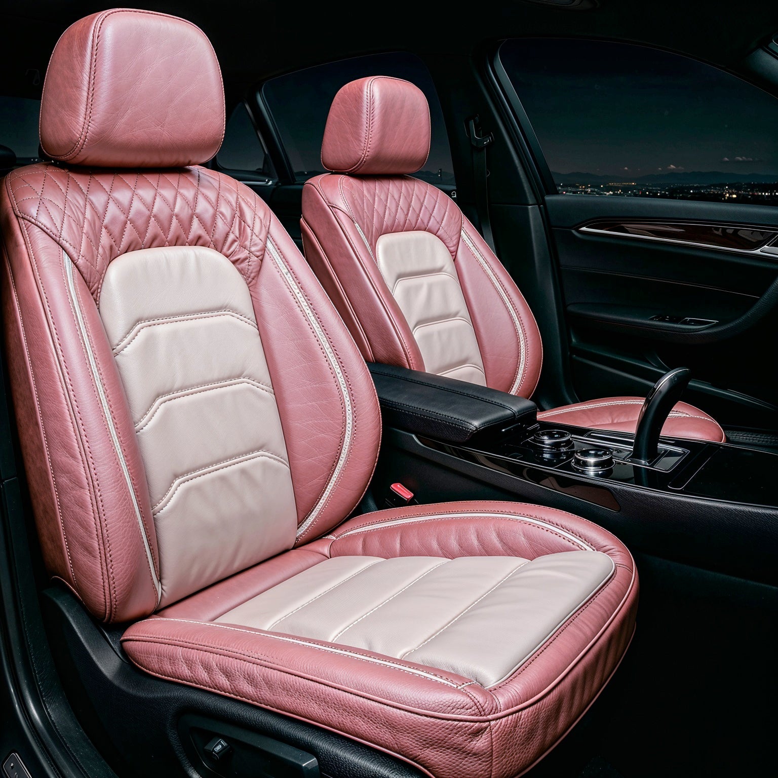 Horizontal Ribbed Pattern Pink