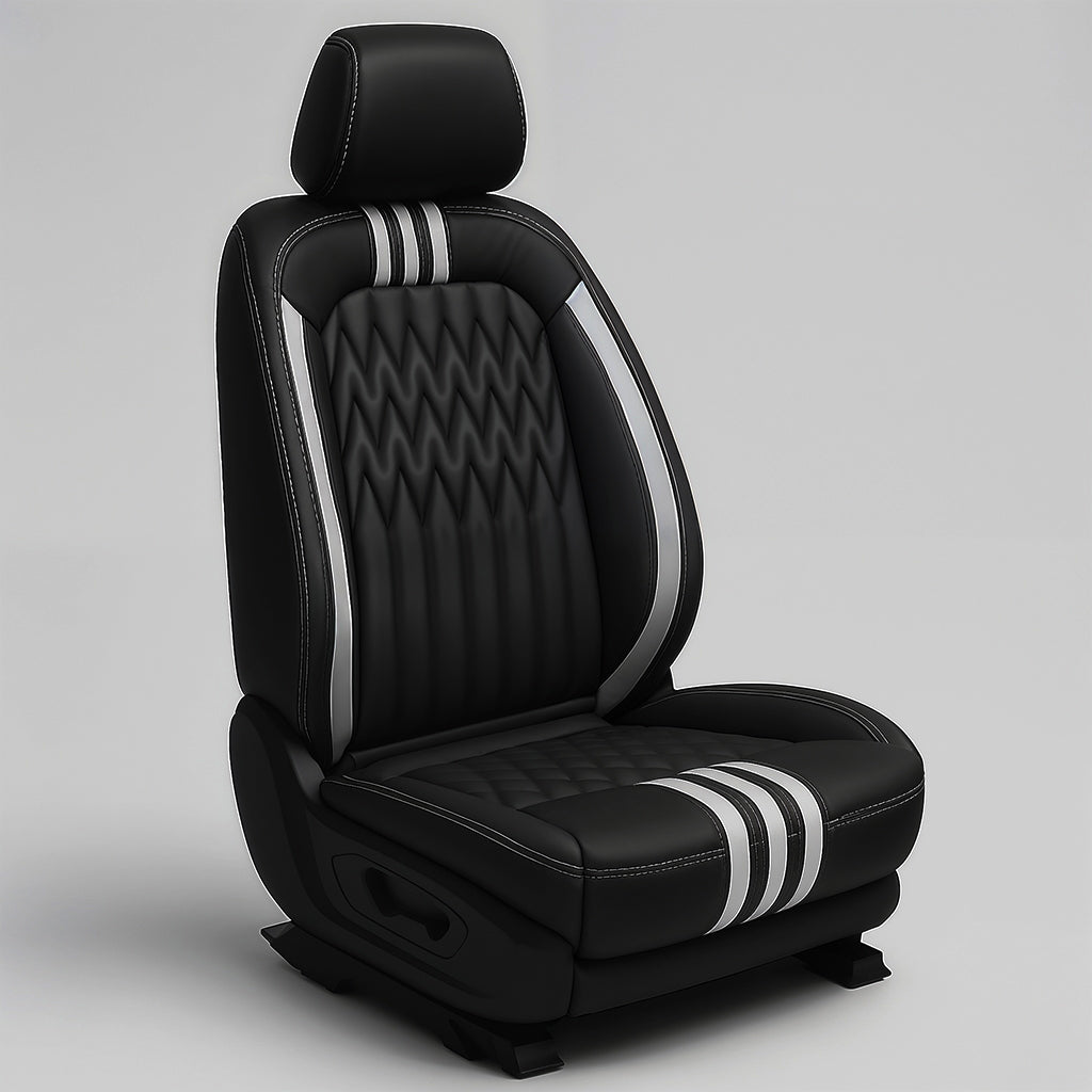 Wave Diamond Stitch Black