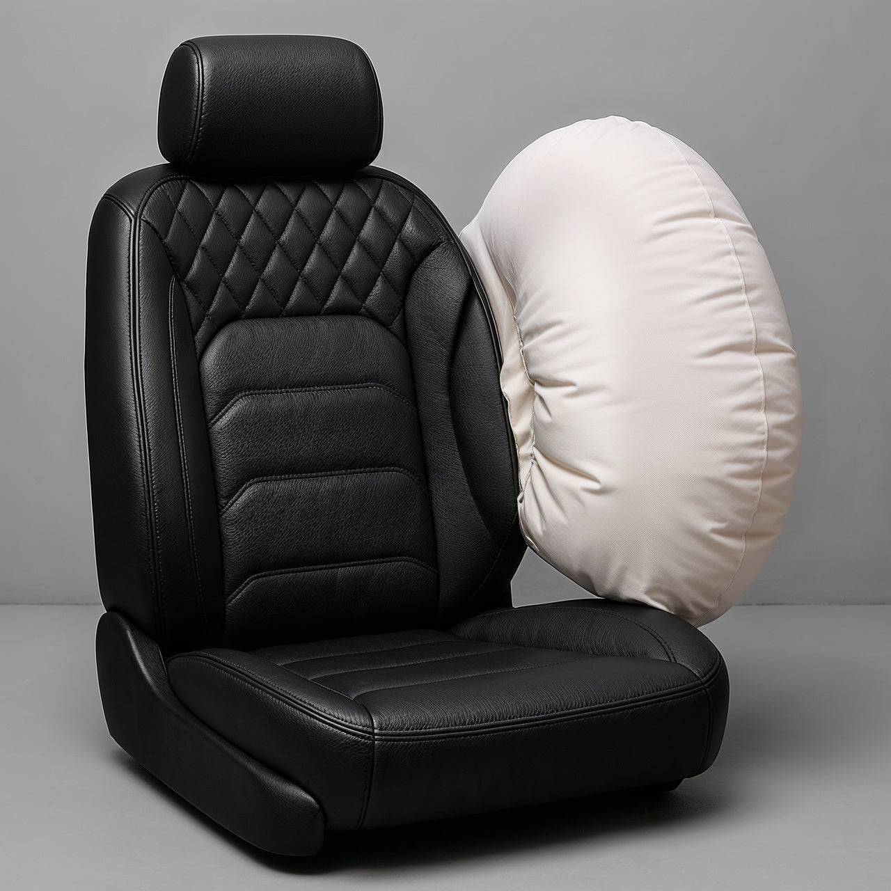 Horizontal Ribbed Pattern Black