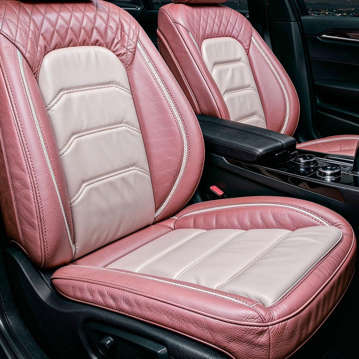 Horizontal Ribbed Pattern Pink