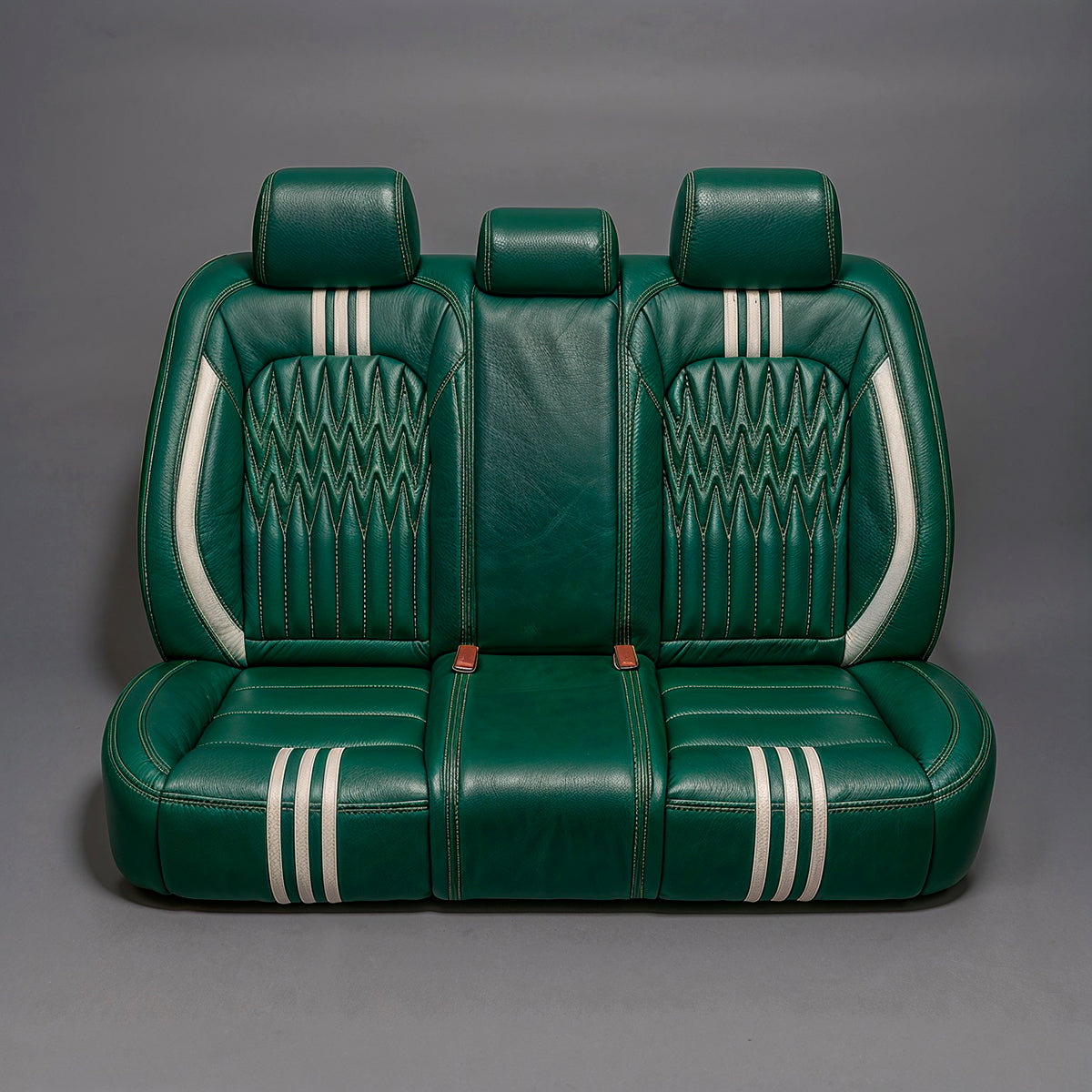 Wave Diamond Stitch Green