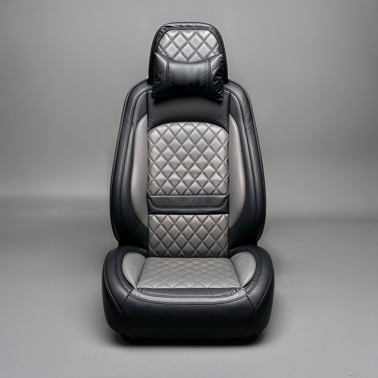 Diamond Quilted Pattern Gray