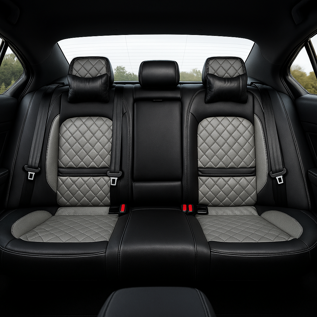 Diamond Quilted Pattern Gray