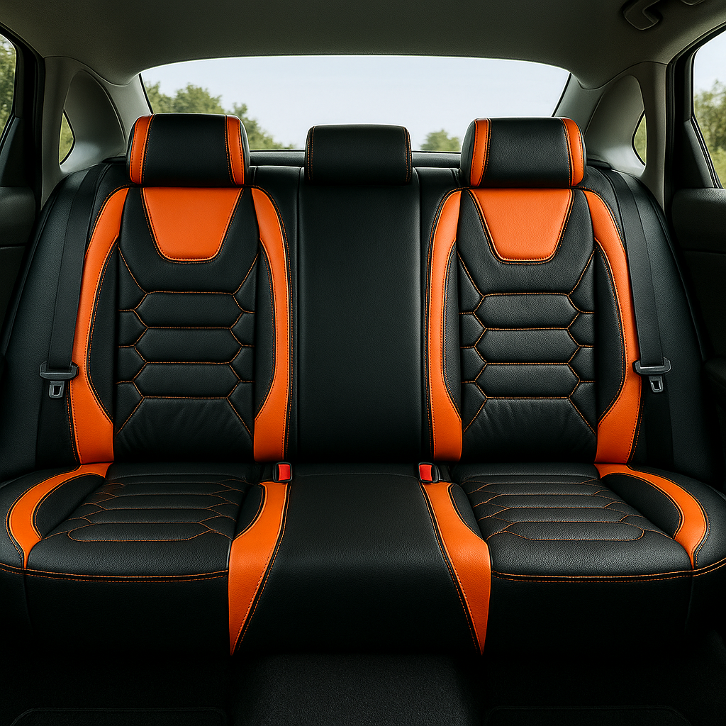 Hexagonal Quilting - Water Proof Orange