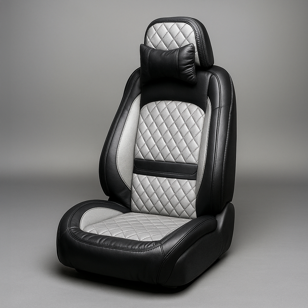 Diamond Quilted Pattern White