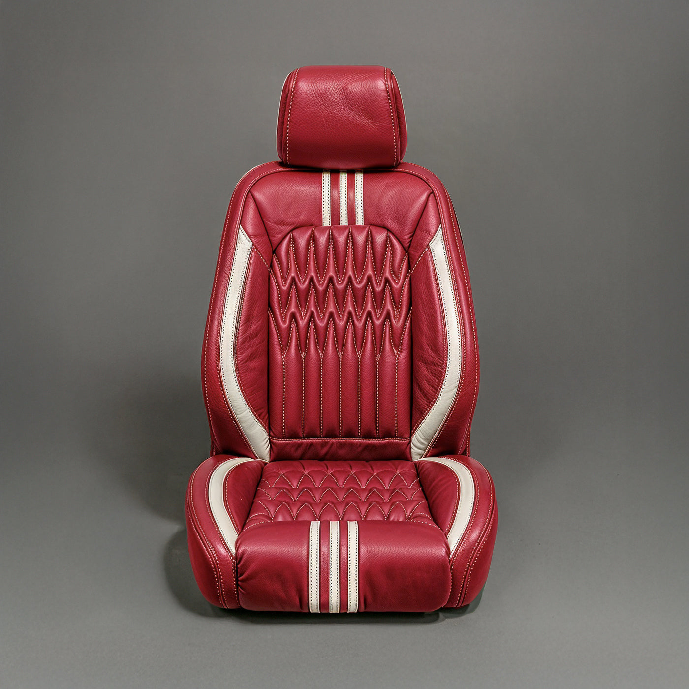 Wave Diamond Stitch Red