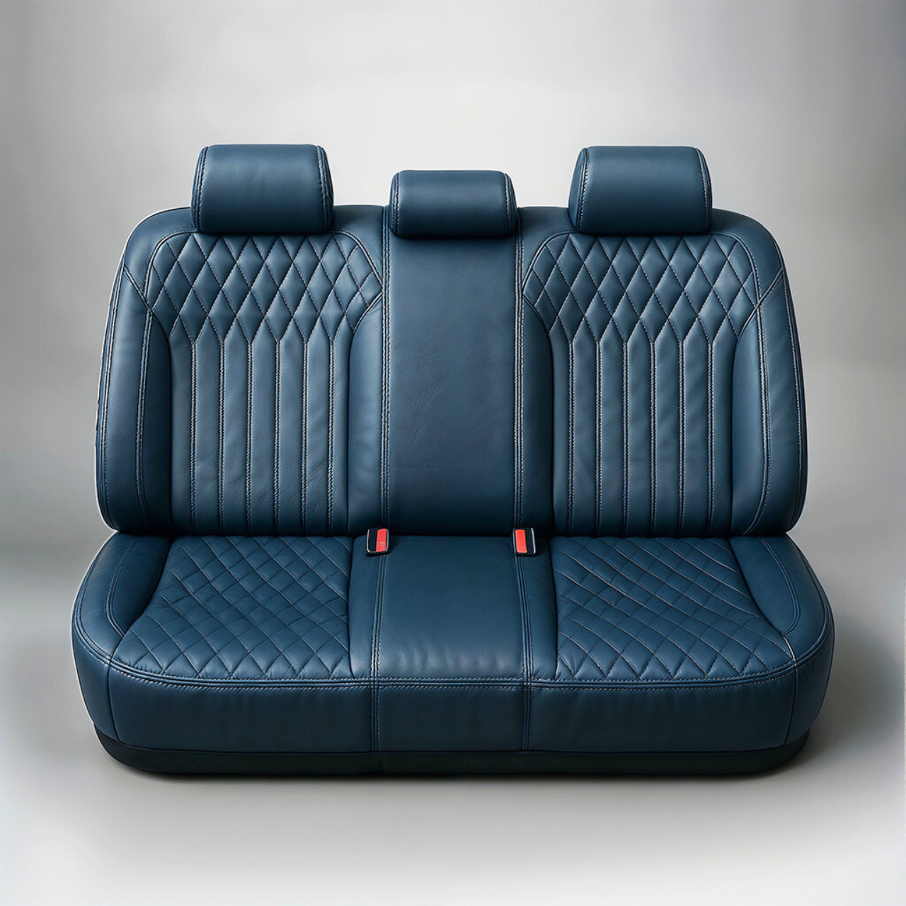 Diamond Chevron Stitching Gray&Blue