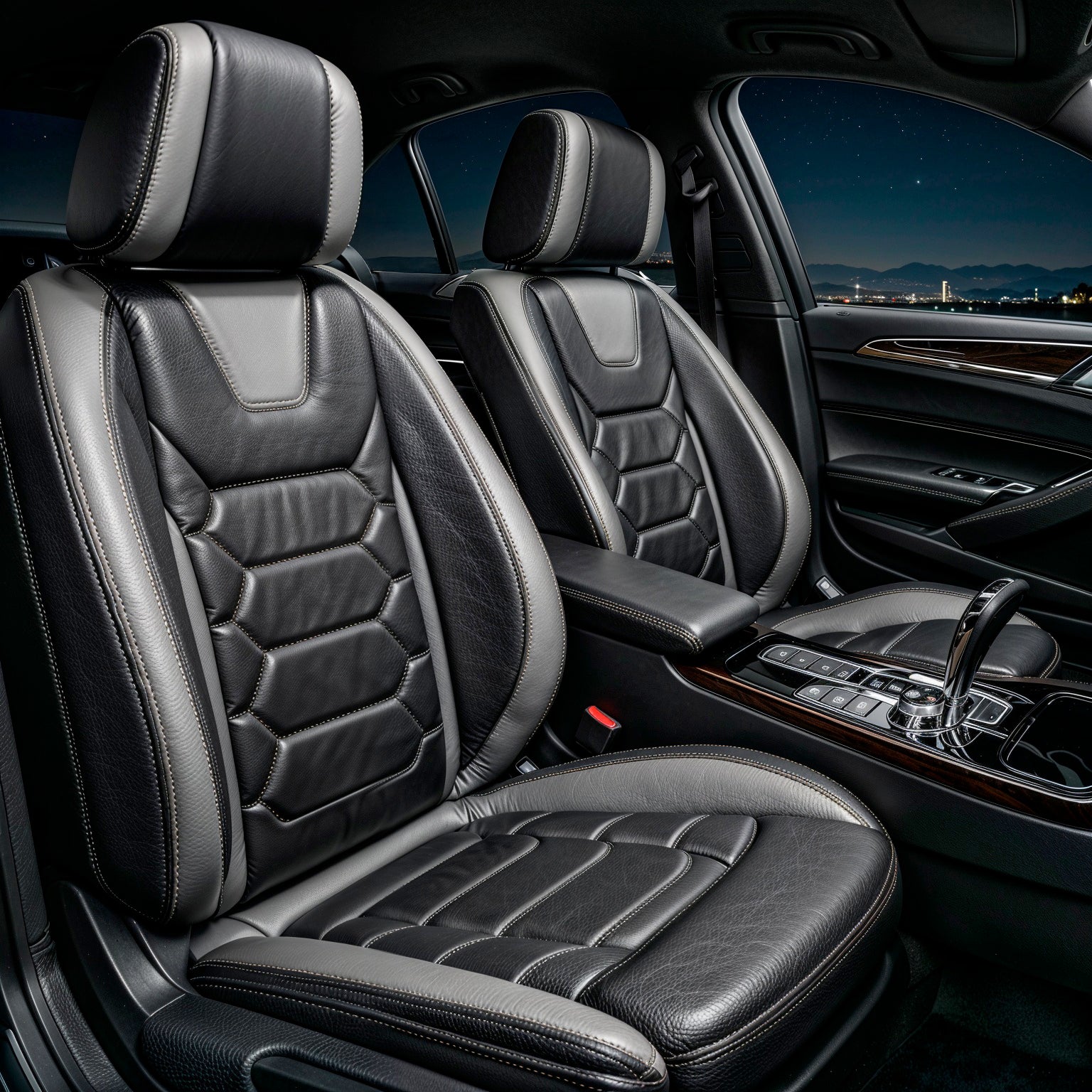 Hexagonal Quilting - Water Proof Grey