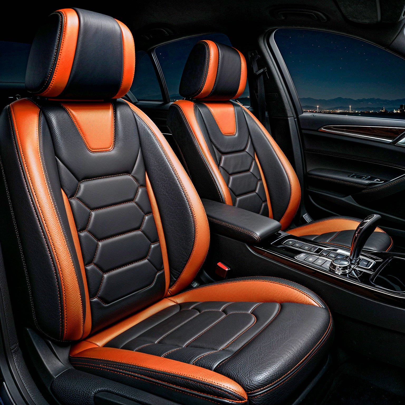 Hexagonal Quilting - Water Proof Orange