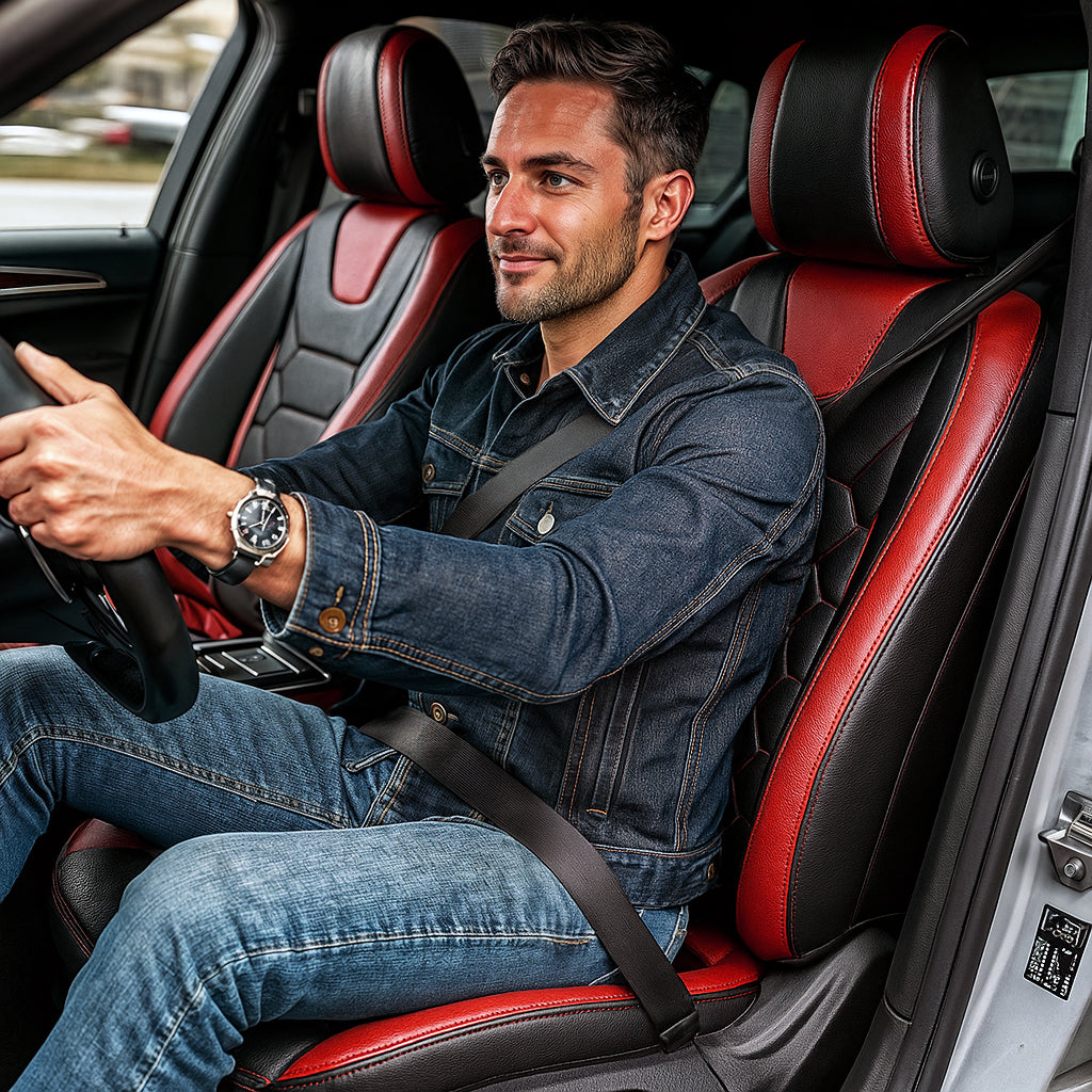 Hexagonal Quilting - Water Proof Red