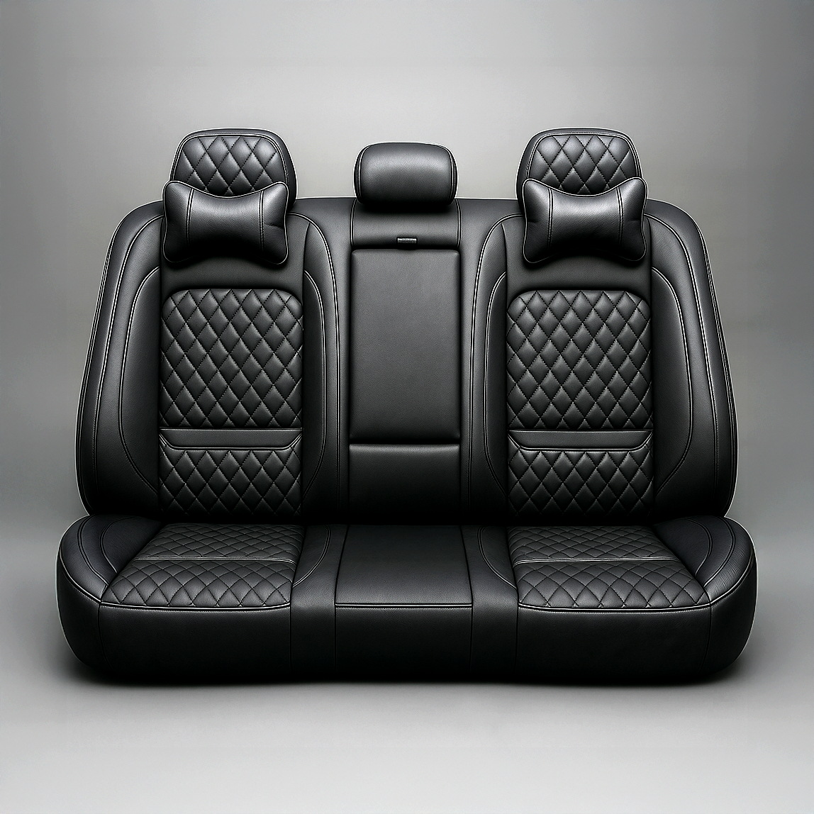 Diamond Quilted Pattern Black