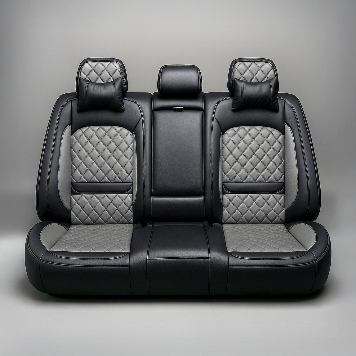 Diamond Quilted Pattern Gray