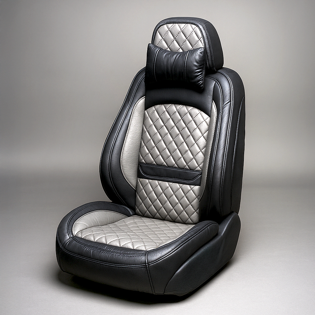 Diamond Quilted Pattern Gray