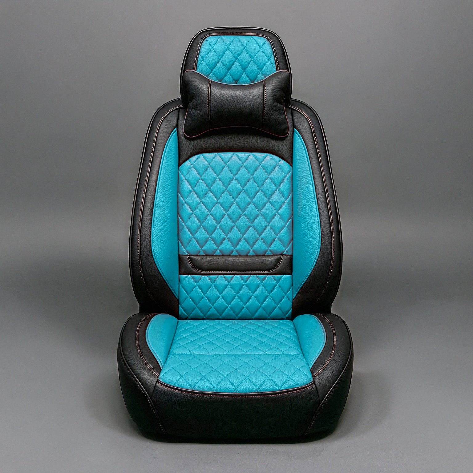 Diamond Quilted Pattern Blue