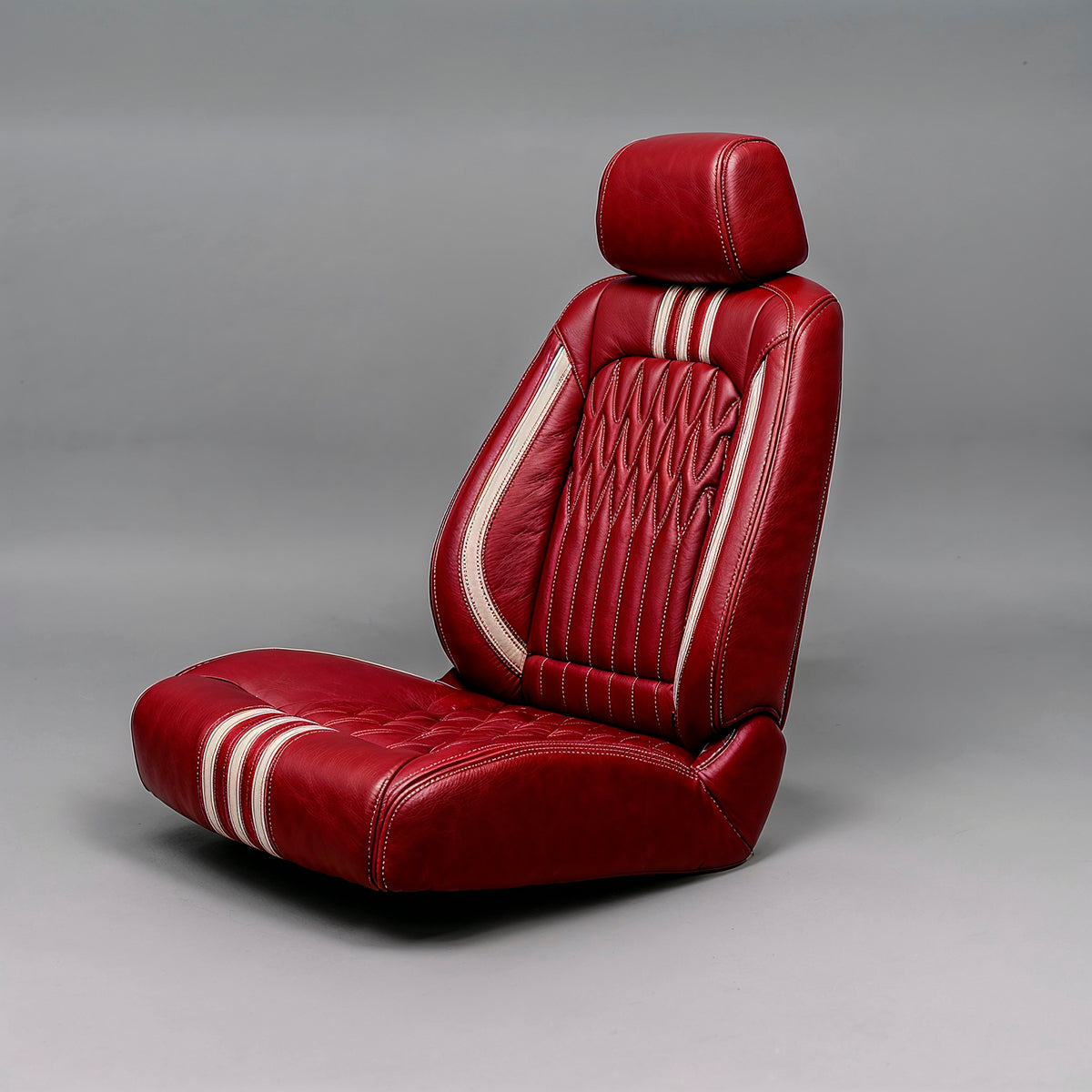 Wave Diamond Stitch Red